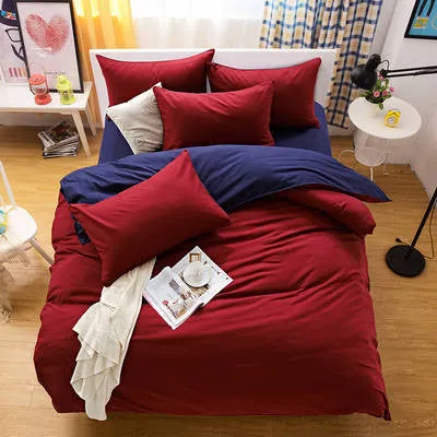 Reactive Printing Bedding Set Super Soft Cotton Duvet Cover Flat Sheet Pillowcase Comforter Bed Set Twin Full Queen King Size