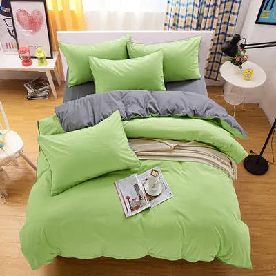 Reactive Printing Bedding Set Super Soft Cotton Duvet Cover Flat Sheet Pillowcase Comforter Bed Set Twin Full Queen King Size