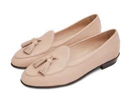 Sagan Tassel Loafers in Albatre Nappa