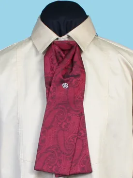 Scully Rangewear Mens Red Polyester Paisley Gentlemen's Tie