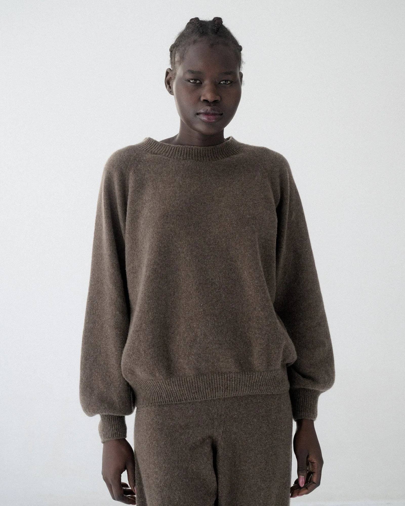 Soar Pullover - Recycled Cashmere - Teak Brown