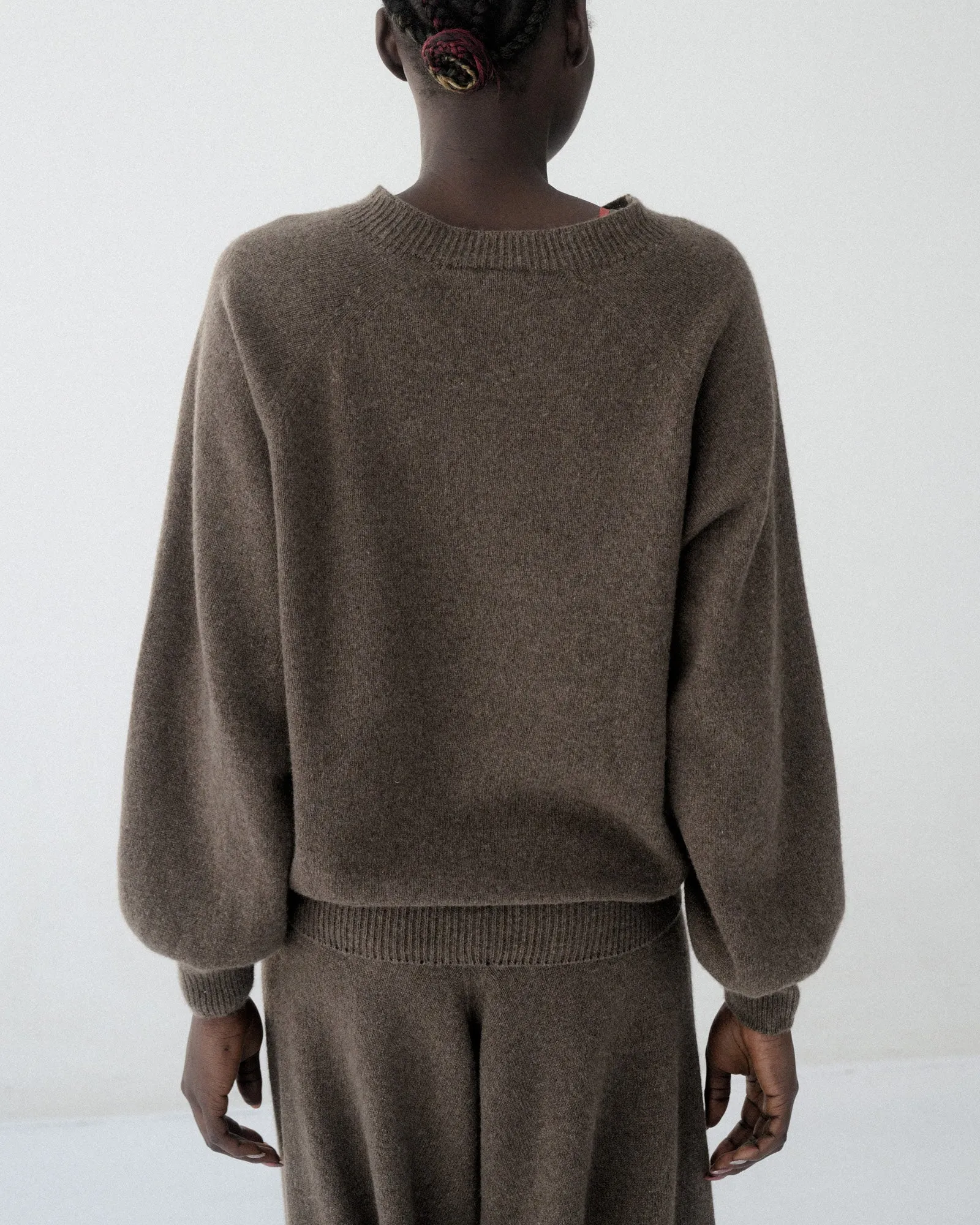 Soar Pullover - Recycled Cashmere - Teak Brown