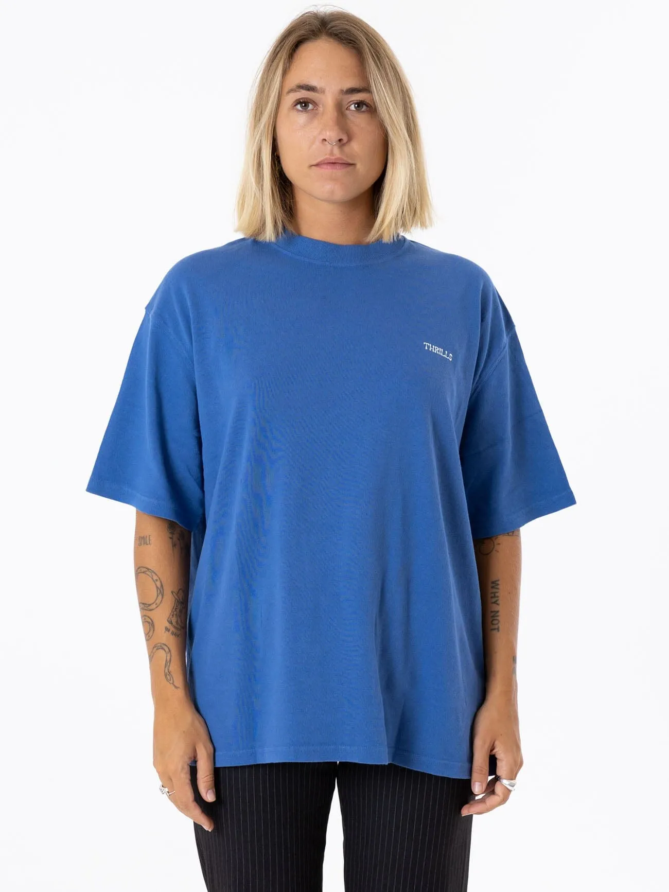 Spectral Oversized Tee - Vintage Royal Blue