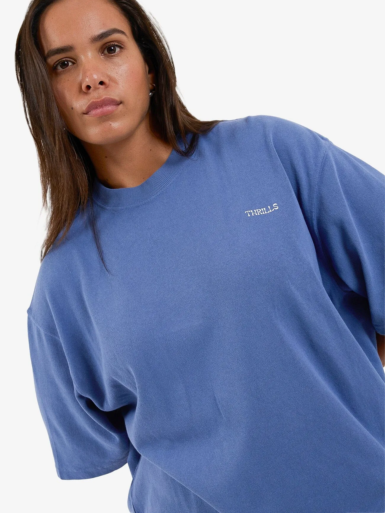 Spectral Oversized Tee - Vintage Royal Blue