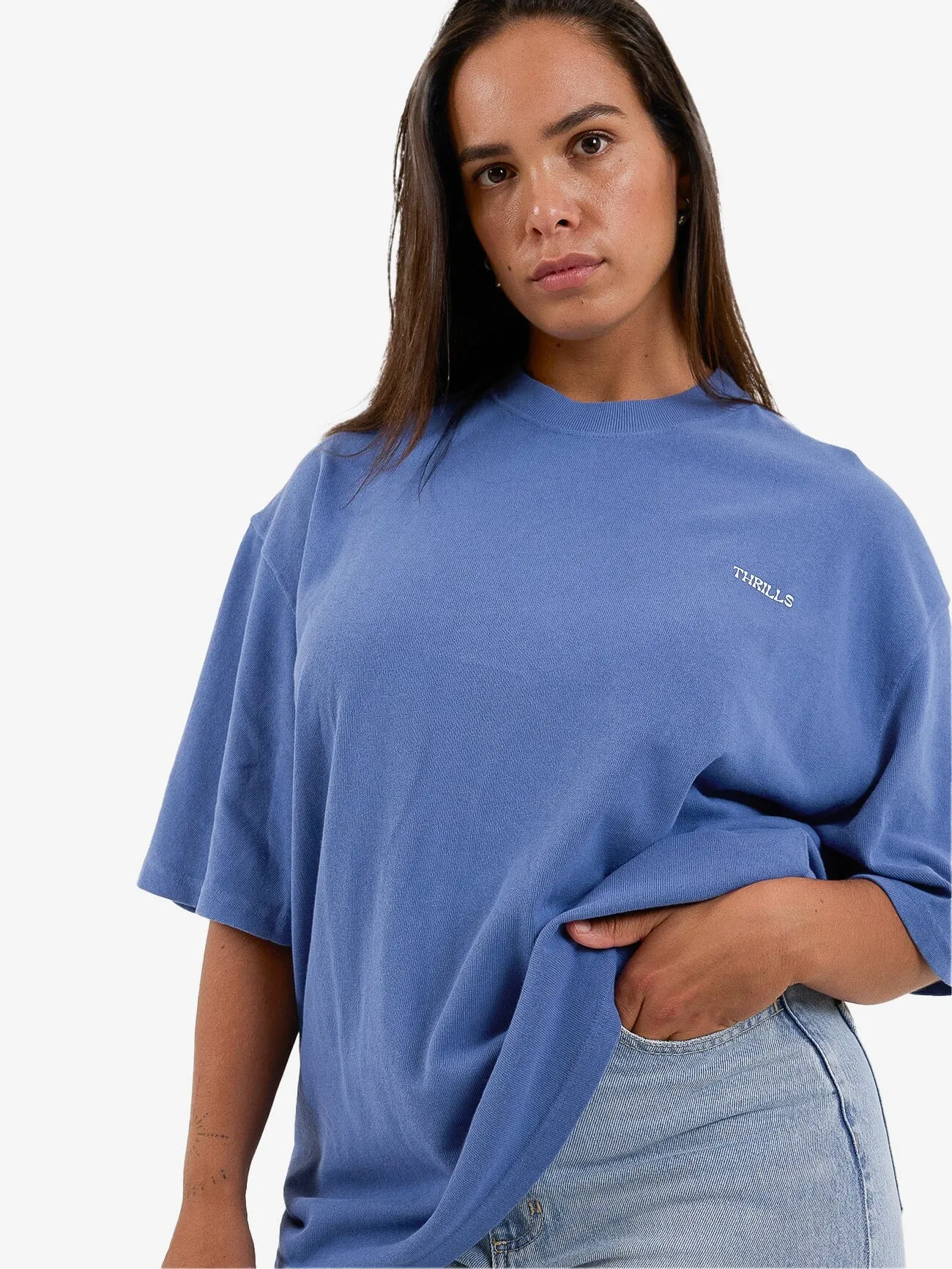 Spectral Oversized Tee - Vintage Royal Blue