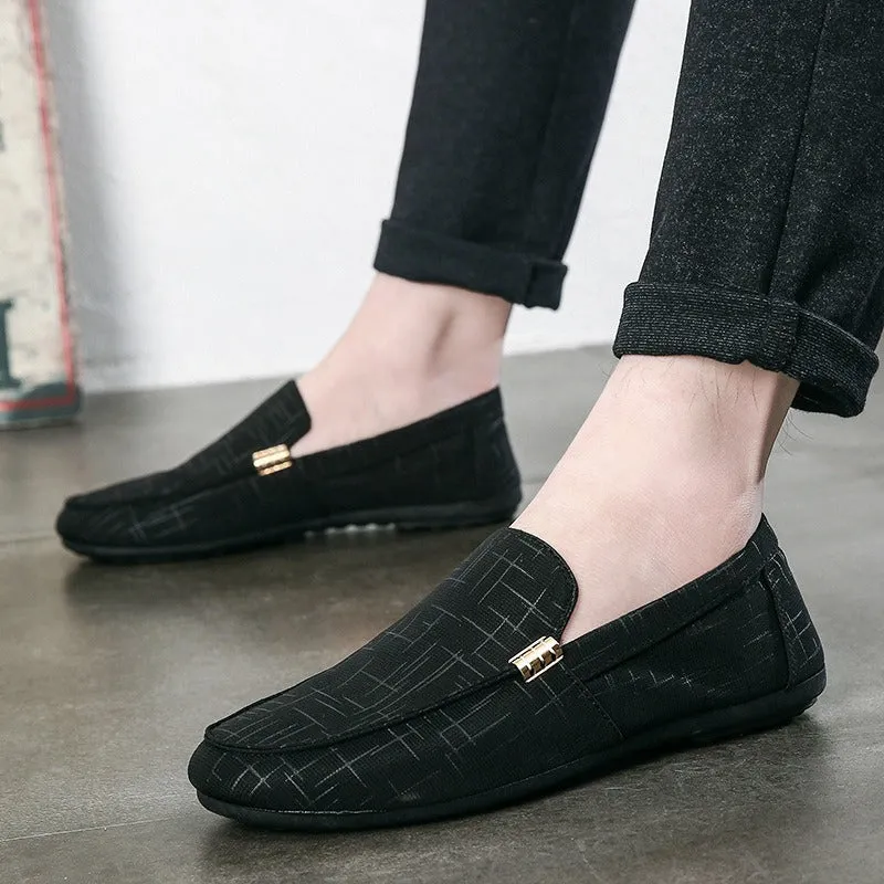 spring new shoes men's casual shoes trendy Korean version slip-on slip-on shoes men's cloth shoes