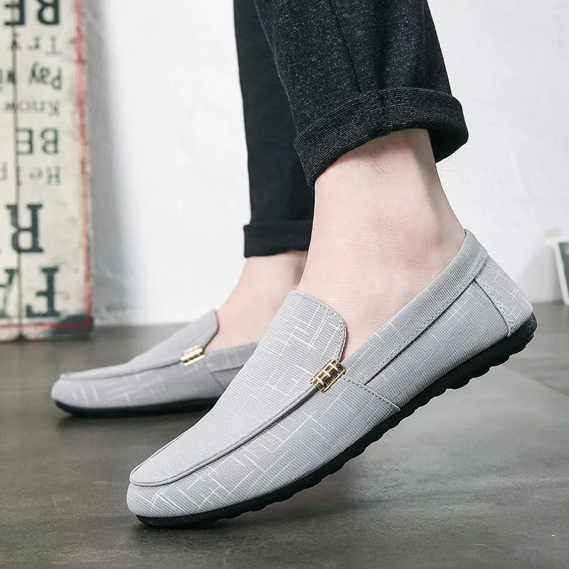 spring new shoes men's casual shoes trendy Korean version slip-on slip-on shoes men's cloth shoes