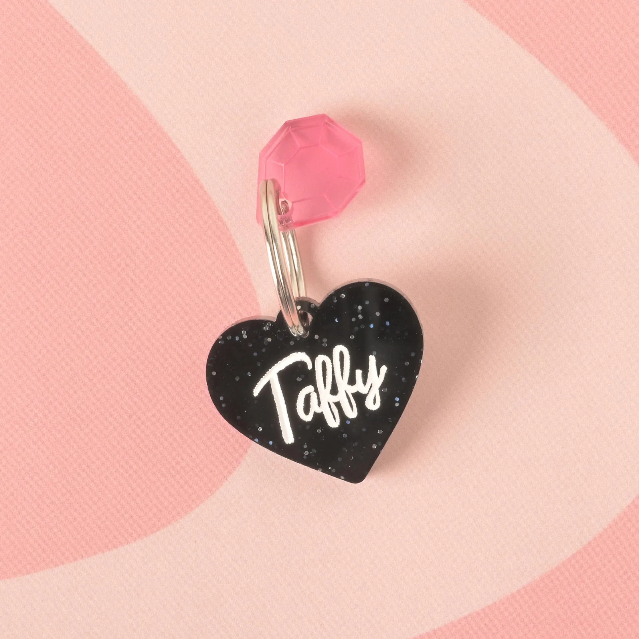 Taffy Heart Personalized Pet Tag