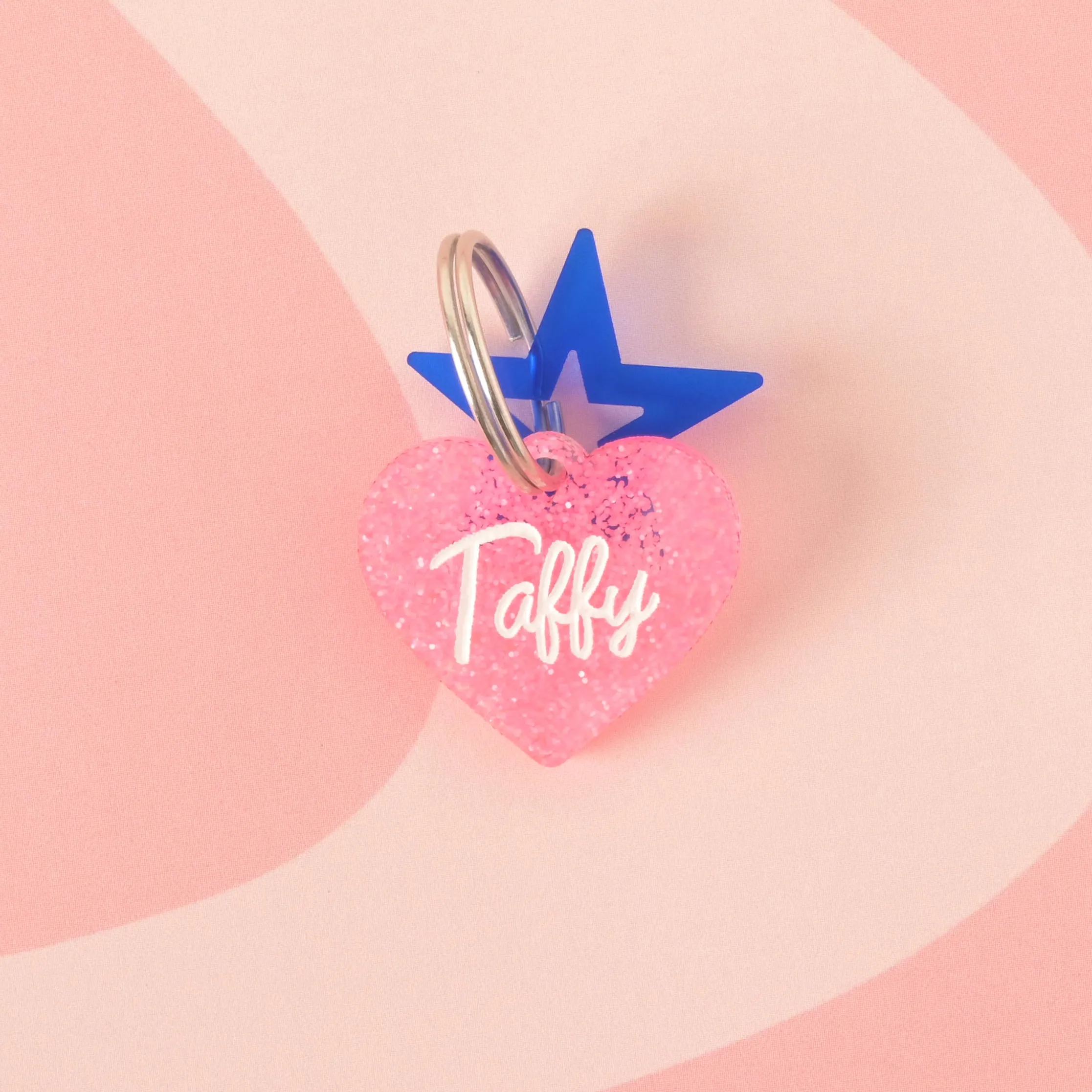 Taffy Heart Personalized Pet Tag