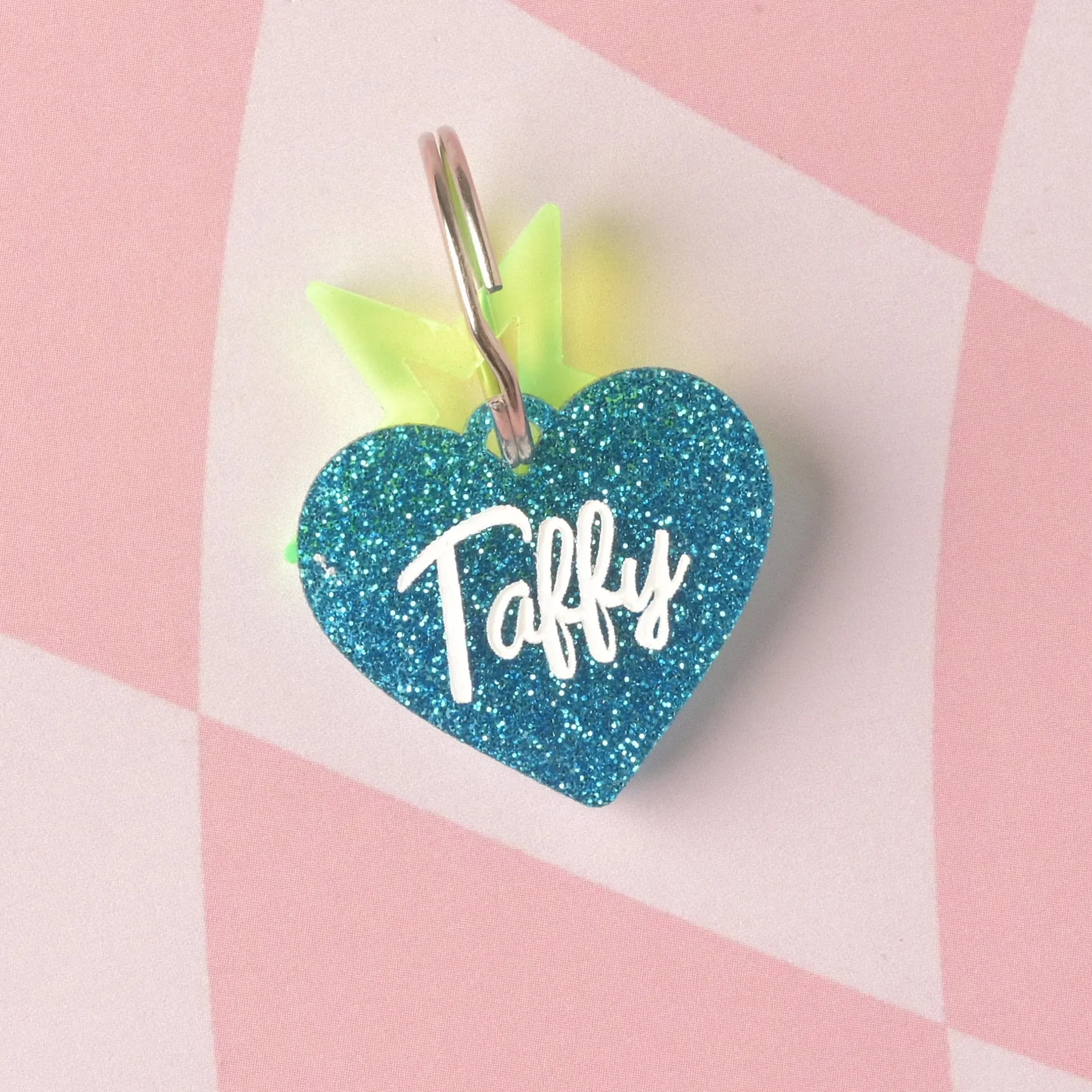 Taffy Heart Personalized Pet Tag