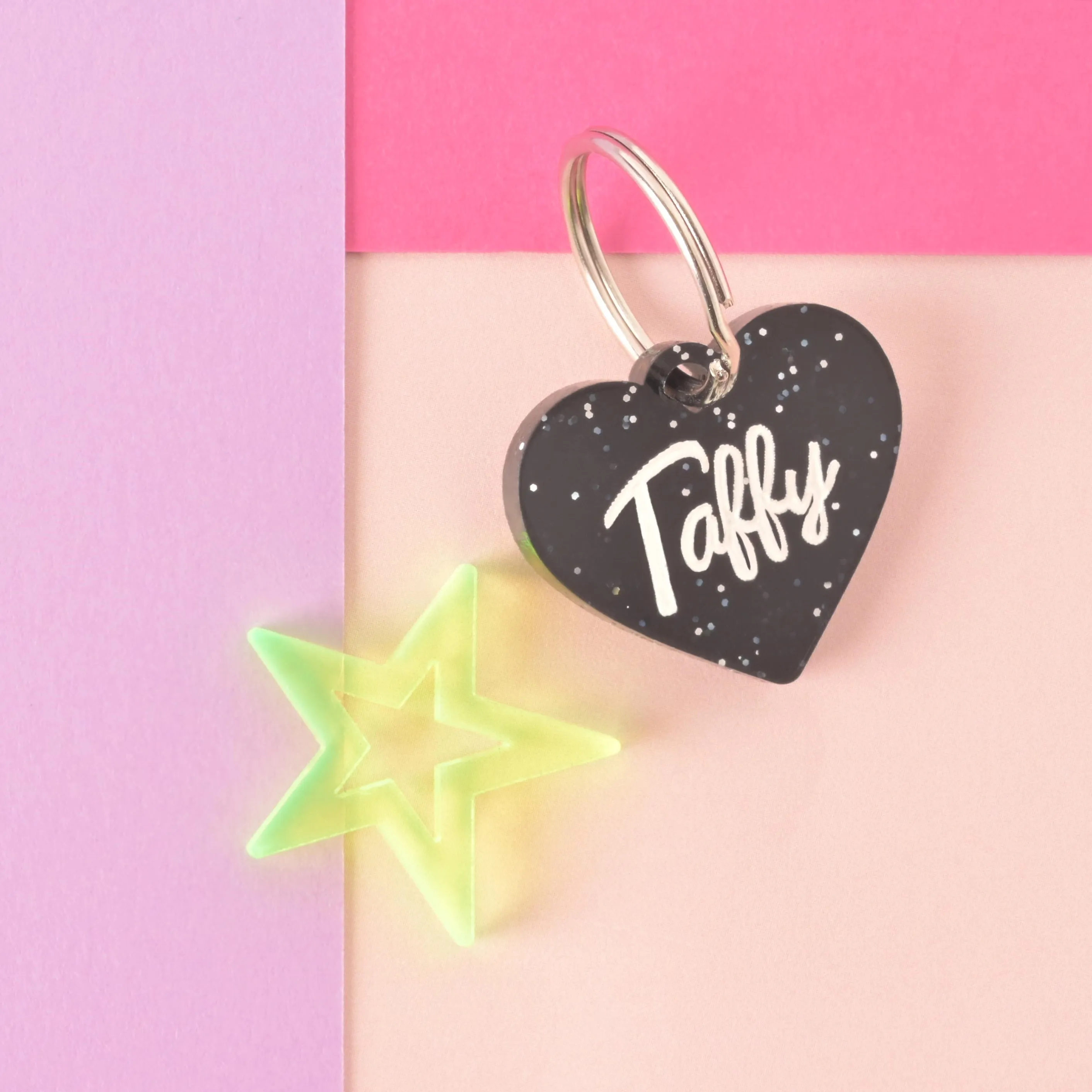 Taffy Heart Personalized Pet Tag