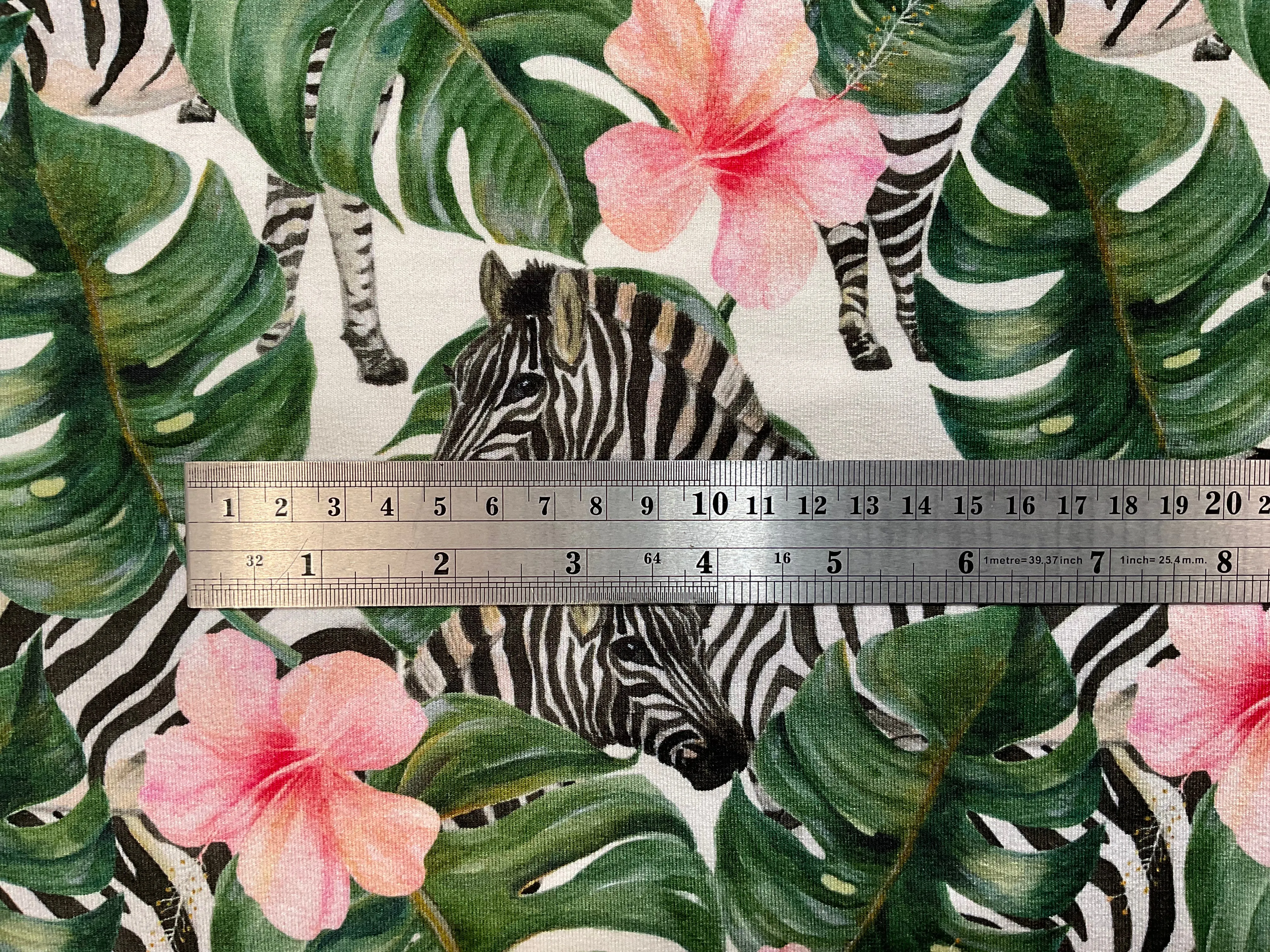 Tropical Zebra Viscose Jersey