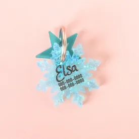 Winter Snowflake Personalized Pet Tag