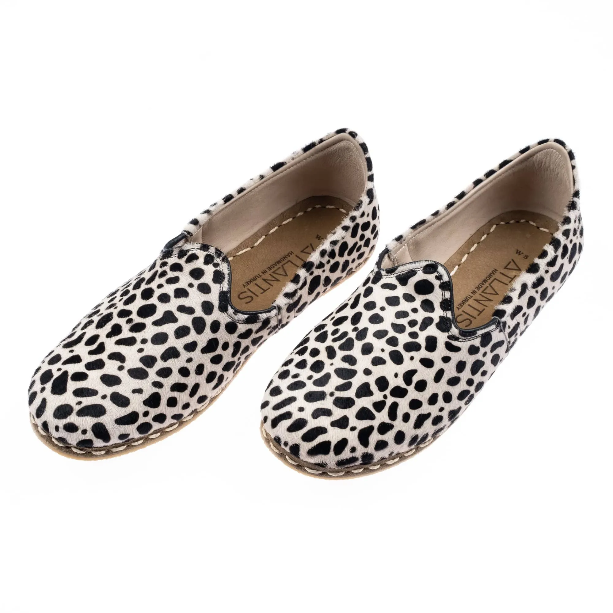 Women's Black Dots Slip On Shoes