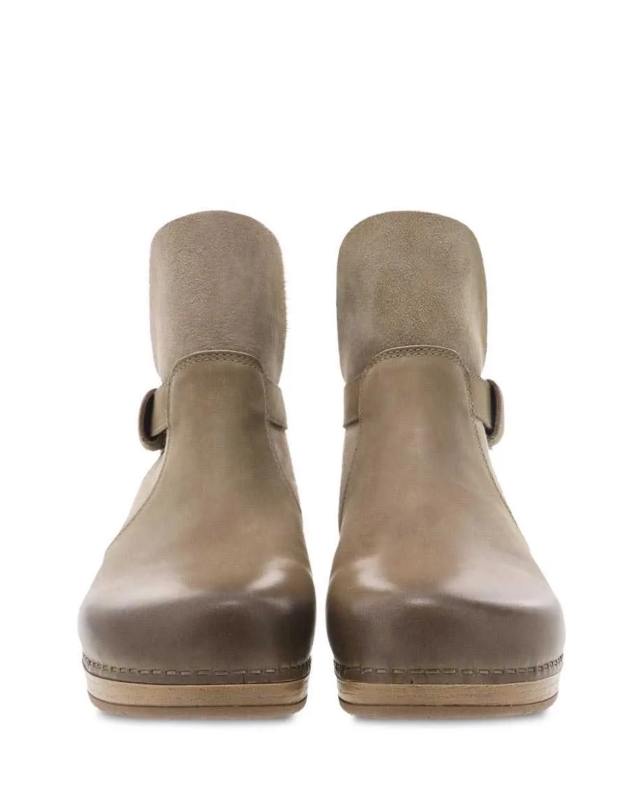 Women's Dansko Bessie Color: Taupe Burnished Nubuck