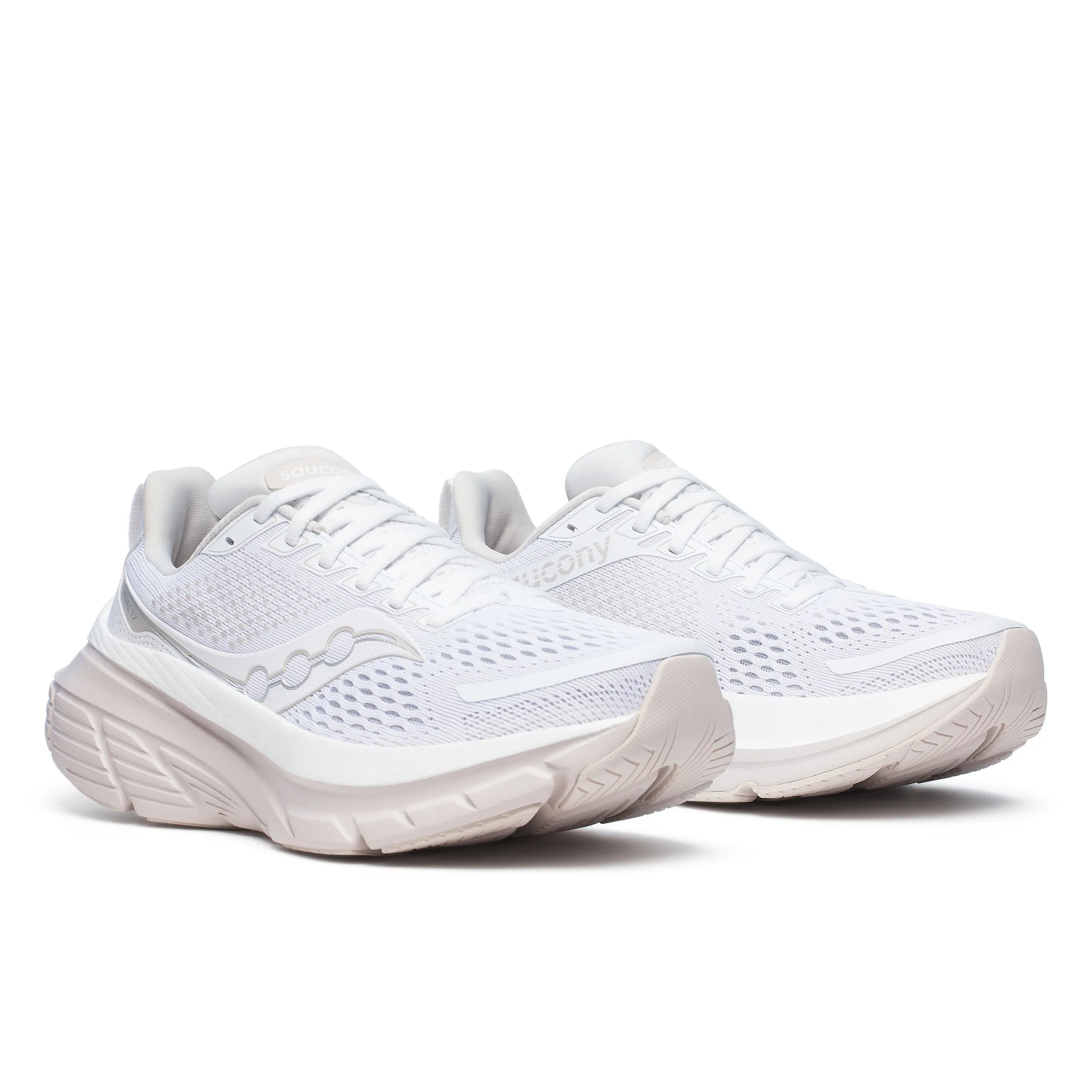 Women's Saucony Guide 17 Running Shoe in White | Moon