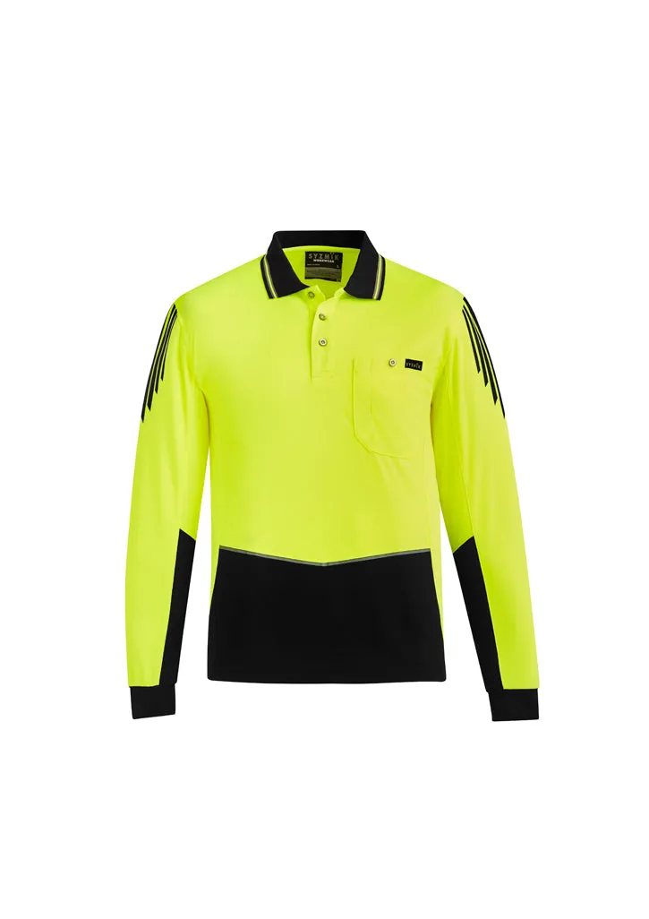 ZH310 Syzmik Hi-Vis Flux Longsleeve Polo Shirts